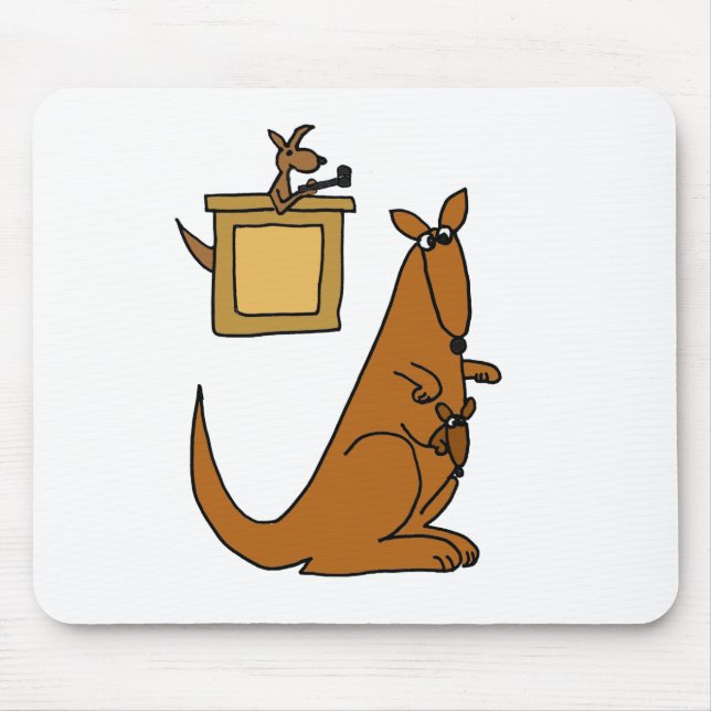 XX- Kangaroo Court Cartoon Mouse Mat (Front)