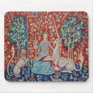 XX- Lady and the Unicorn Tapestry Art Design Mouse Mat