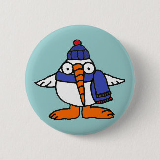 XX- Magnificent Cartoon Snowbird 6 Cm Round Badge