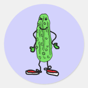 XX- Pickle Man Classic Round Sticker