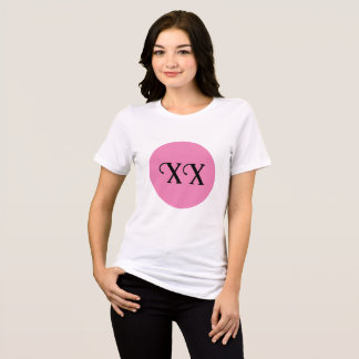 XX PINK CIRCLE PRO WOMEN Tri-Blend SHIRT