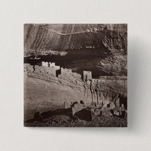 XX Ruins, Canon de Chelle, New Mexico 15 Cm Square Badge