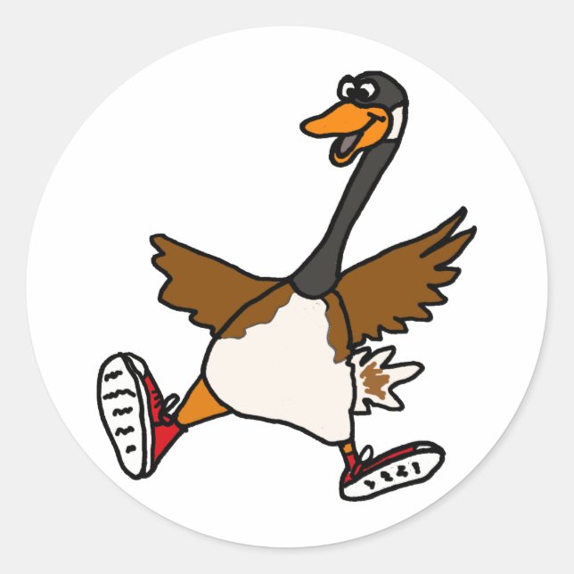 XX- Silly Goose Classic Round Sticker (Front)