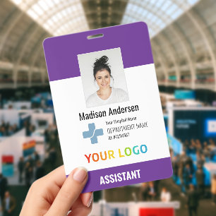 XXL Personalised Hospital Employee Logo & Photo ID Badge