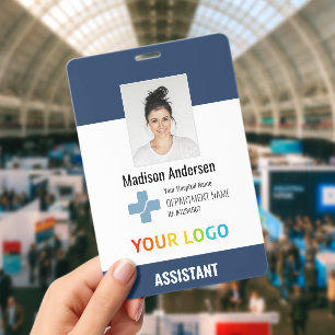 XXL Personalised Hospital Employee Logo & Photo ID Badge