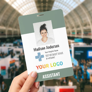 XXL Personalised Hospital Employee Logo & Photo ID Badge
