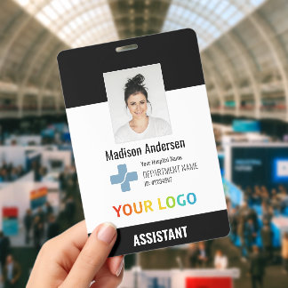 XXL Personalised Hospital Employee Logo & Photo ID Badge