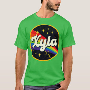 Xyla Rainbow In Space Vintage Style T-Shirt