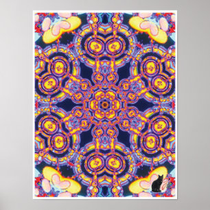 Xylem Kinetic Collage Kaleidoscope Poster