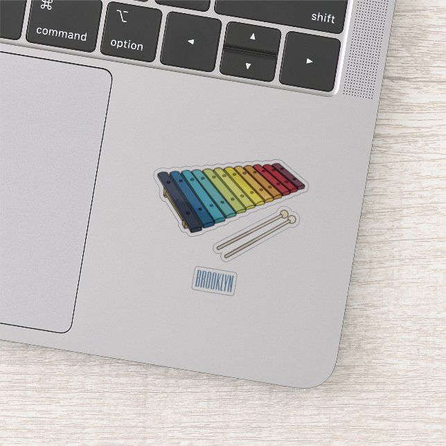 Xylophone cartoon illustration (Detail)