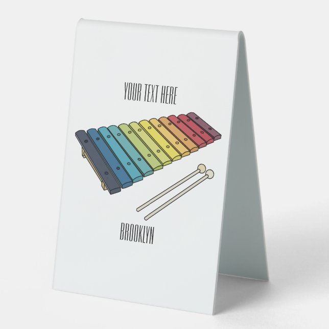 Xylophone cartoon illustration (Front)