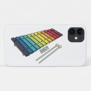 Xylophone cartoon illustration iPhone 11 case