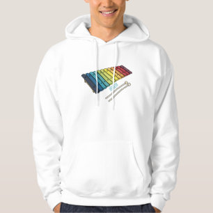 Xylophone cartoon illustration hoodie