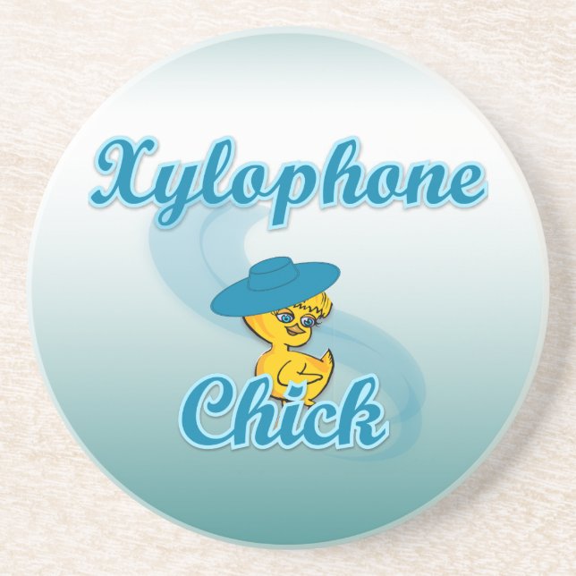 Xylophone Chick #3 Coaster (Front)