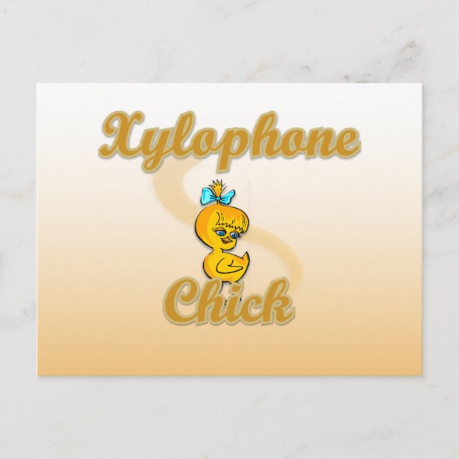 Xylophone Chick Postcard (Front)