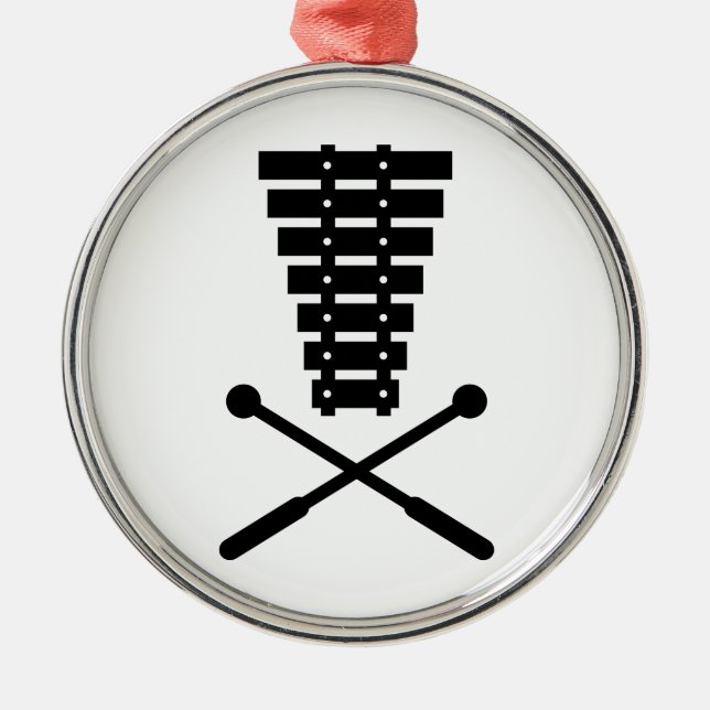 Xylophone Metal Tree Decoration (Front)