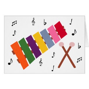 Xylophone Multicolored Musical Instrument Cartoon