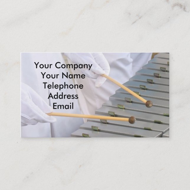 Xylophone or Marimba Players Business Card (Front)