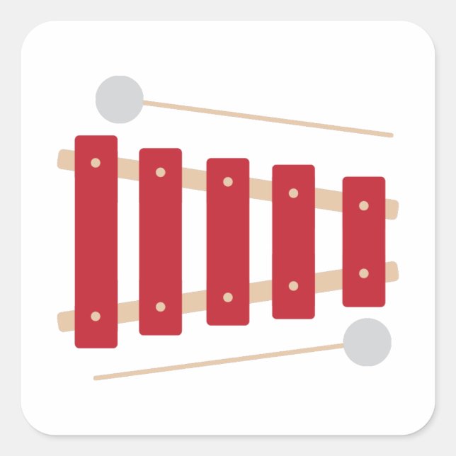 Xylophone Square Sticker (Front)