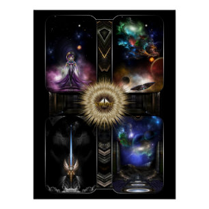 Xzendor7 Quadology Of Fractal Fantasy Art Poster