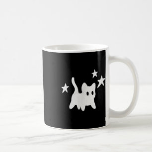 Y2k 90s Scary Tomcat Cat Is Scared Under Starry  Coffee Mug