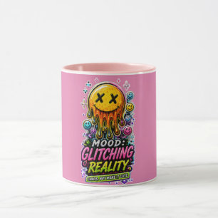 Y2K Cyber Glitch Aesthetic Mug