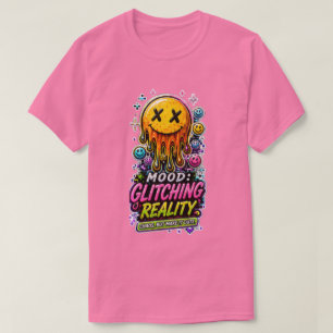 Y2K Cyber Glitch Aesthetic T-Shirt