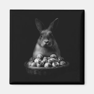 Y2k Easter Rabbit Basket Vintage Wash Aesthetic Magnet