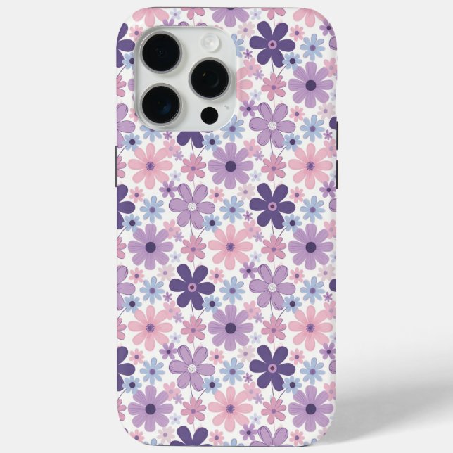 Y2K Flower Pattern Case-Mate iPhone Case (Back)