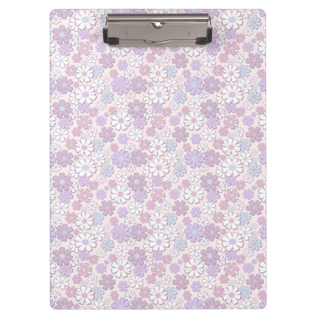 Y2K Flower Pattern Clipboard (Front)
