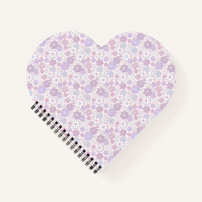 Y2K Flower Pattern Notebook (Front)
