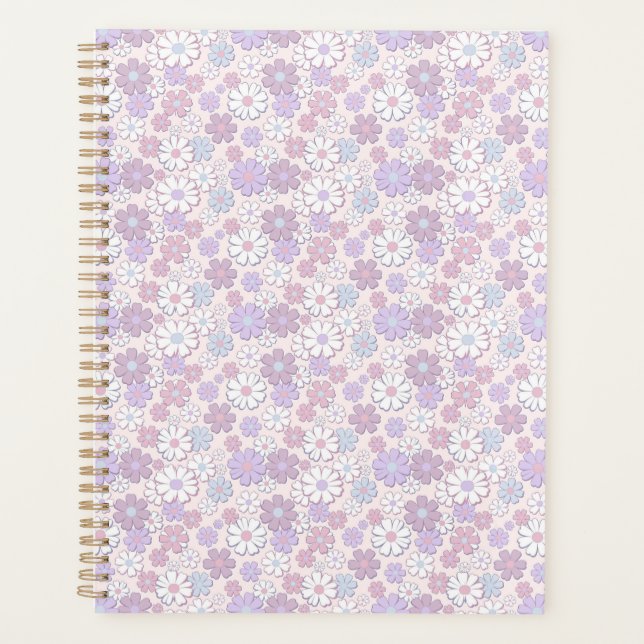 Y2K Flower Pattern Planner (Front)
