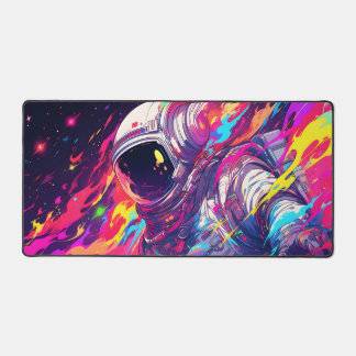 Y2K Galaxy Astronaut for Gamers Desk Mat
