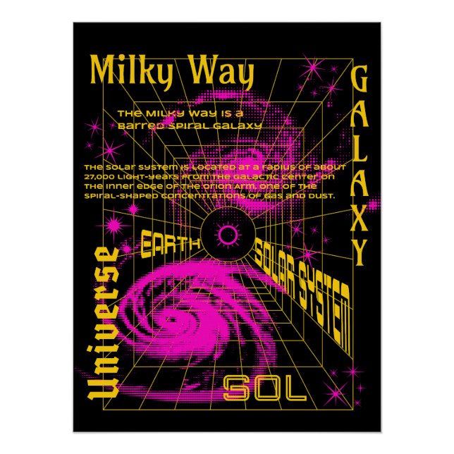 Y2K Galaxy Poster (Front)