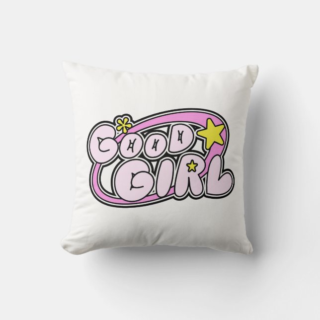 Y2K good girl kawaii  Cushion (Front)