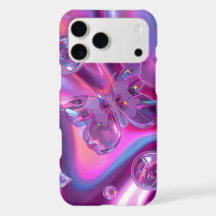 Y2K Holographic Butterfly Phone Case | Chrome