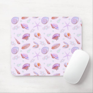 Y2K Mermaidcore Iridescent Ocean Pastel Purple Mouse Mat