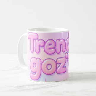 Y2K Pastel Pink 3D Bubble Letter Trendy Coffee Mug
