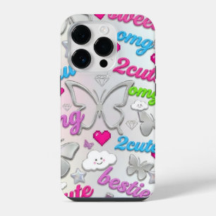Y2K Phone Case Aesthetic 2000s Nostalgia Butterfly