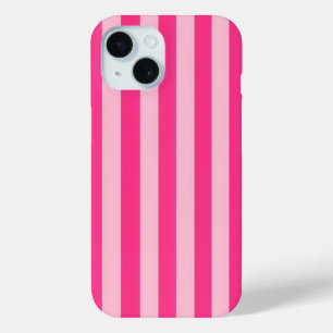 Y2K Pink Striped iPhone 15 Case