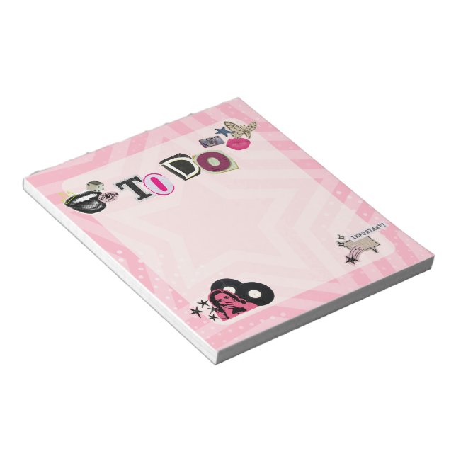 Y2K Ransom Letter Notes Notepad (Angled)