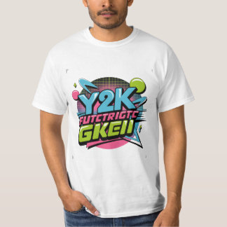Y2K Retro Neon Aesthetic Bold 90s Inspired Graphic T-Shirt