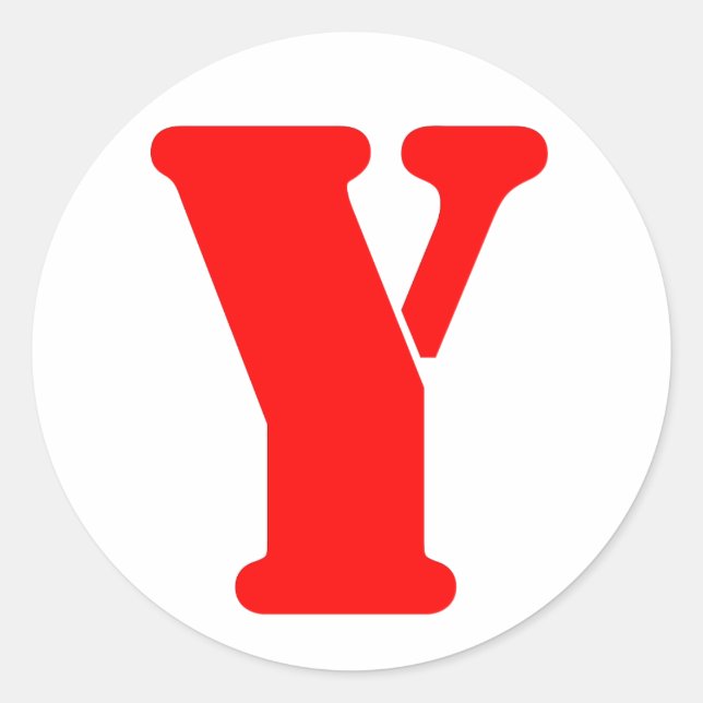 Y_2 CLASSIC ROUND STICKER (Front)