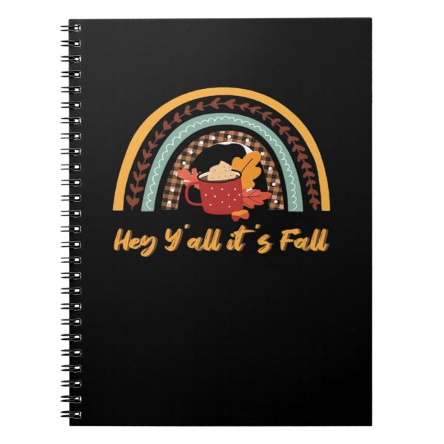 Y’all It’s Fall Y’all Funny Quote Notebook (Front)