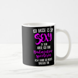 Y Badminton Player, Shuttle Badminton Coffee Mug