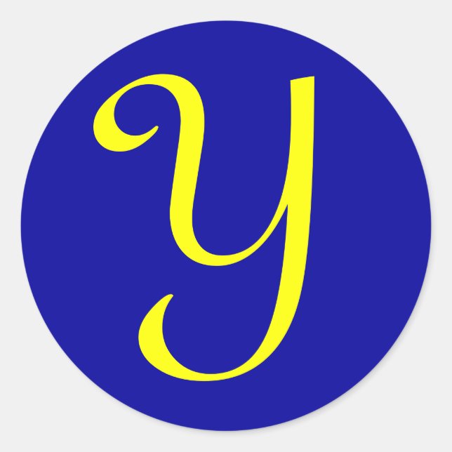 Y CLASSIC ROUND STICKER (Front)