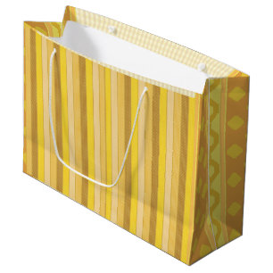 Y&G VStripe Smile Tile Lg Gift Bag