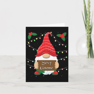Y Gnome Matching Family Christmas Pyjamas X-mas Ho Card