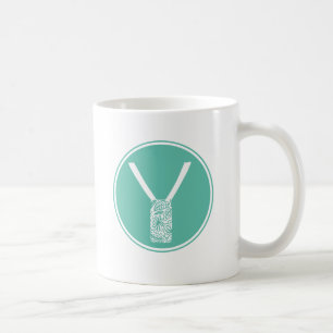 Y Initial Floral Monogram Coffee Mug