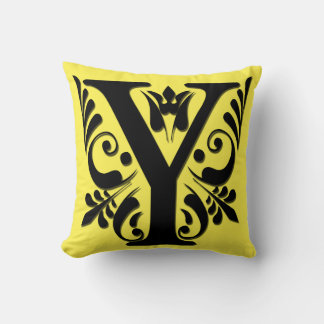 Y Initial letter Monogram - Cushion
